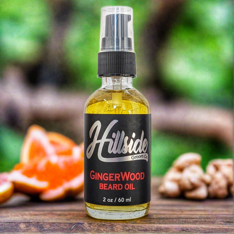 Beard Oil - GingerWood Scent - 2oz/60ml